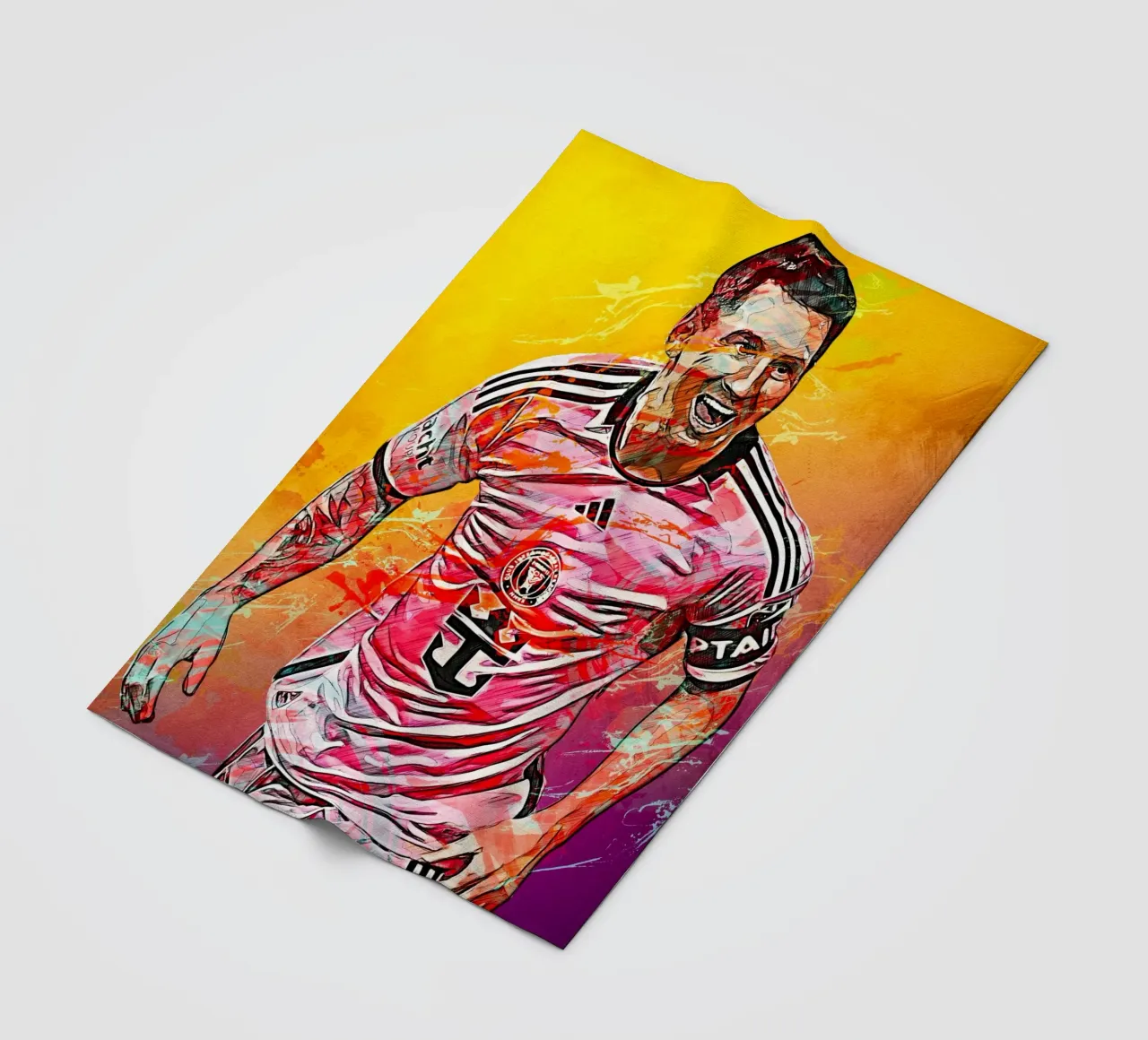 Lionel Messi Inter Miami coperta in pile da tenten