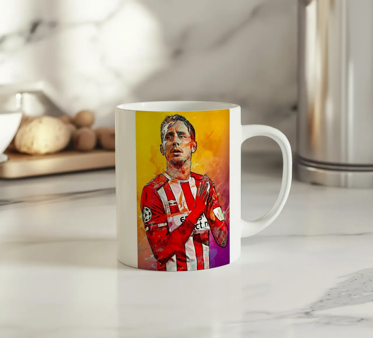 Luuk de Jong tazza in ceramica da tenten
