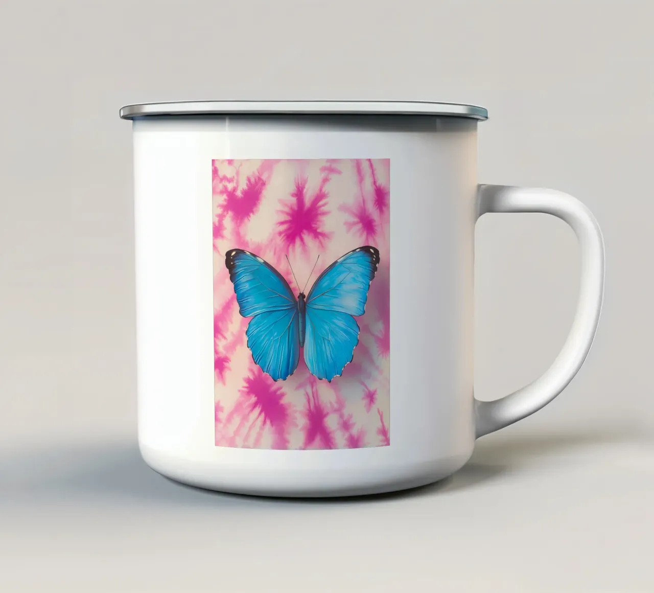 Farfalla tazza in smalto da Olga Wildrose