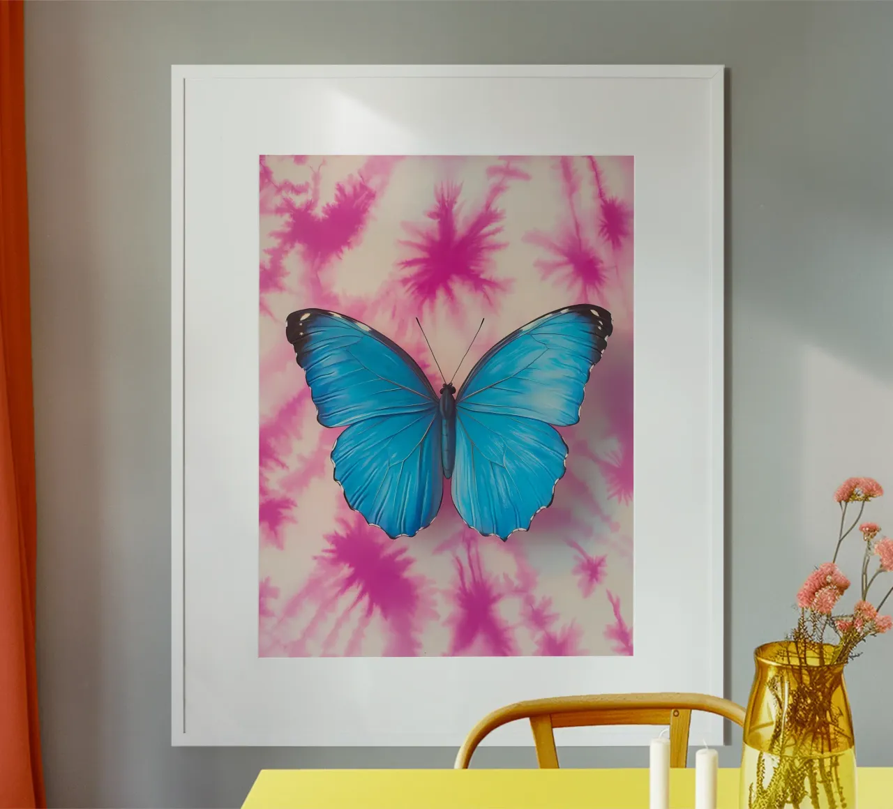 Farfalla poster con telaio in plastica da IamHomeStudio