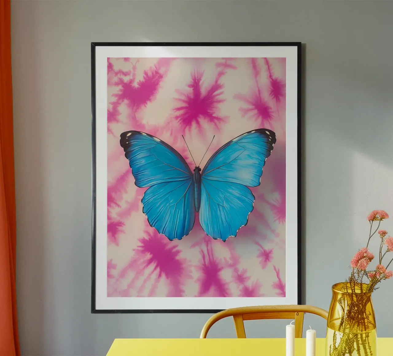 Farfalla poster con telaio in plastica da IamHomeStudio