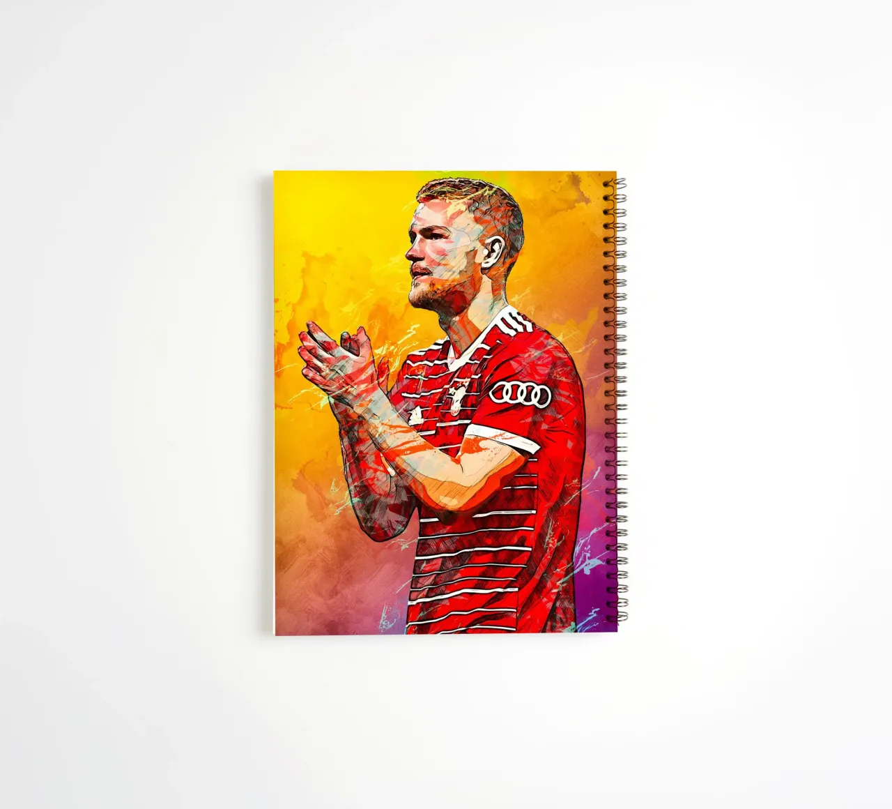 Matthijs de Ligt spiral notebook by tenten