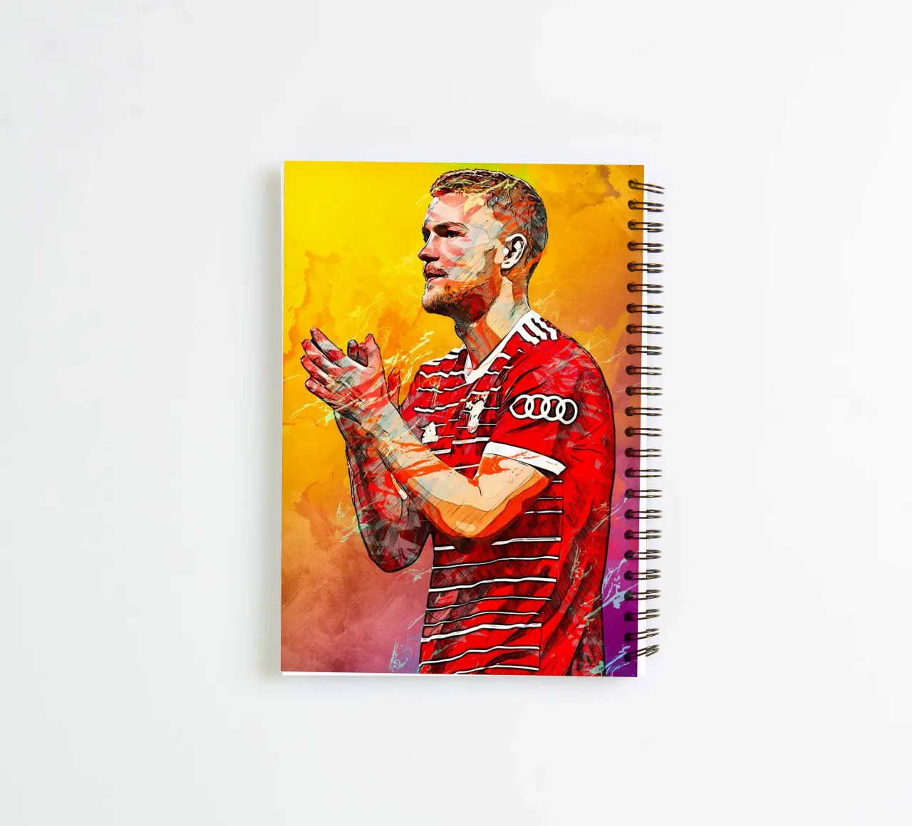 Matthijs de Ligt spiral notebook by tenten