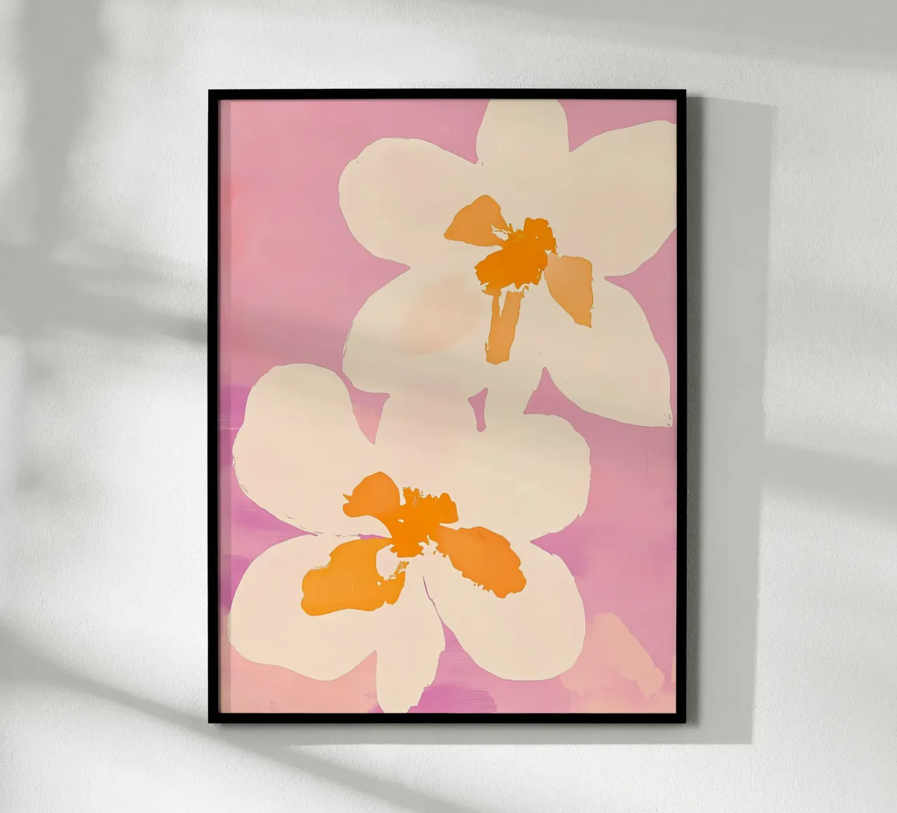 Fiori delicati poster con telaio in alluminio da IamHomeStudio