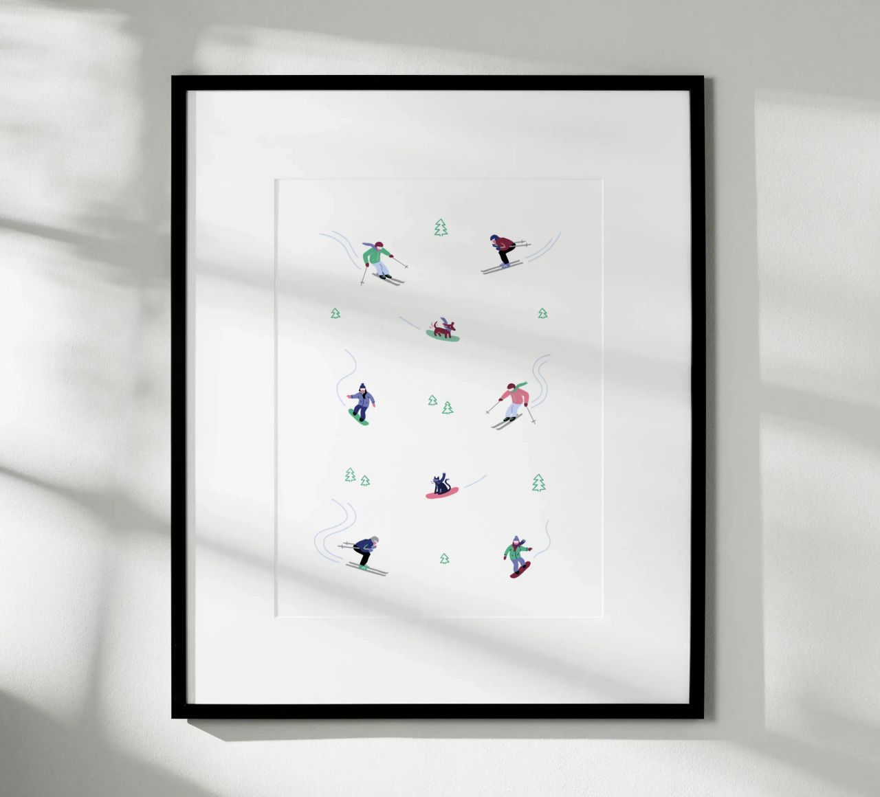 Ski Adventure Poster von Schuhmann Design