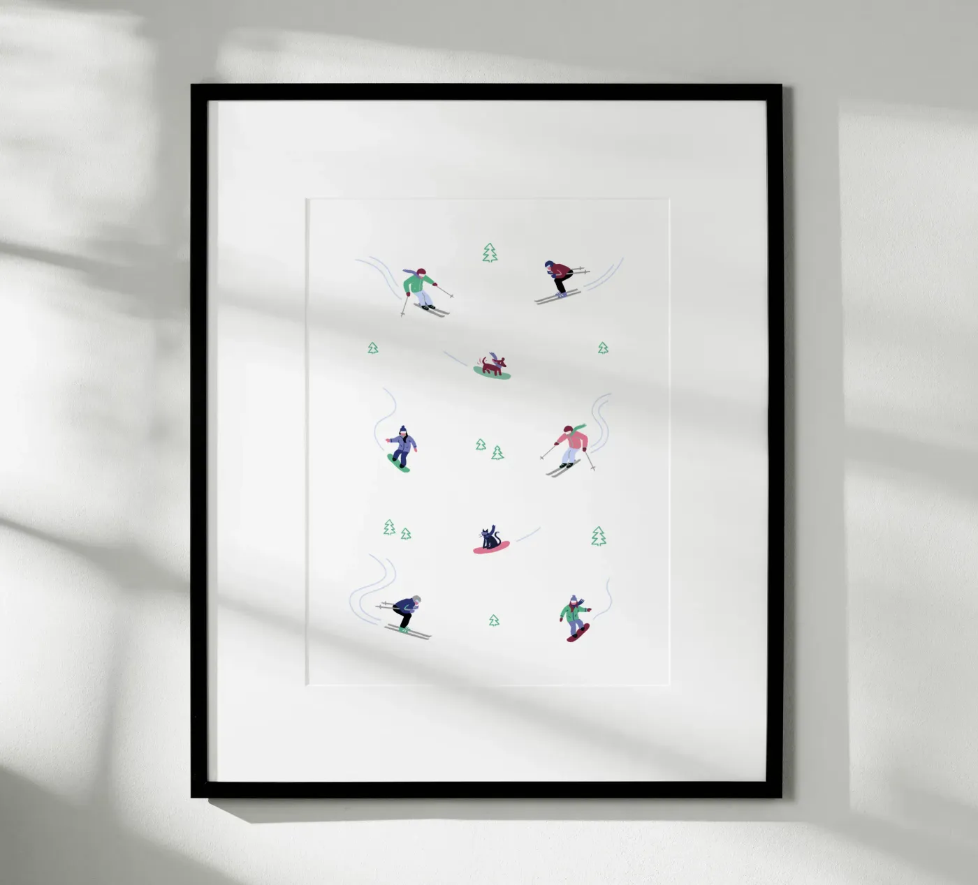 Avventura sugli sci poster da Schuhmann Design