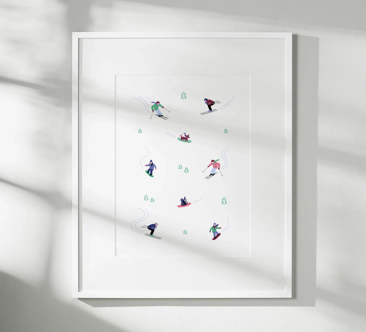 Ski Adventure Poster von Schuhmann Design