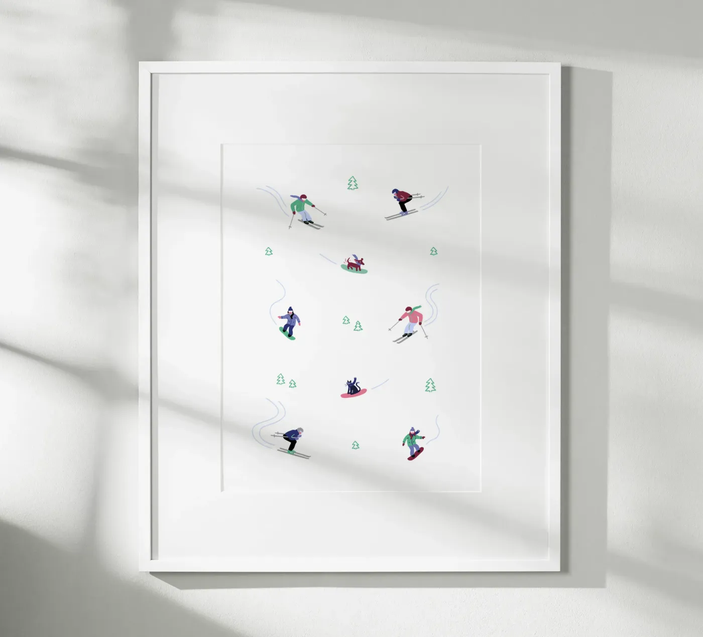 Avventura sugli sci poster da Schuhmann Design