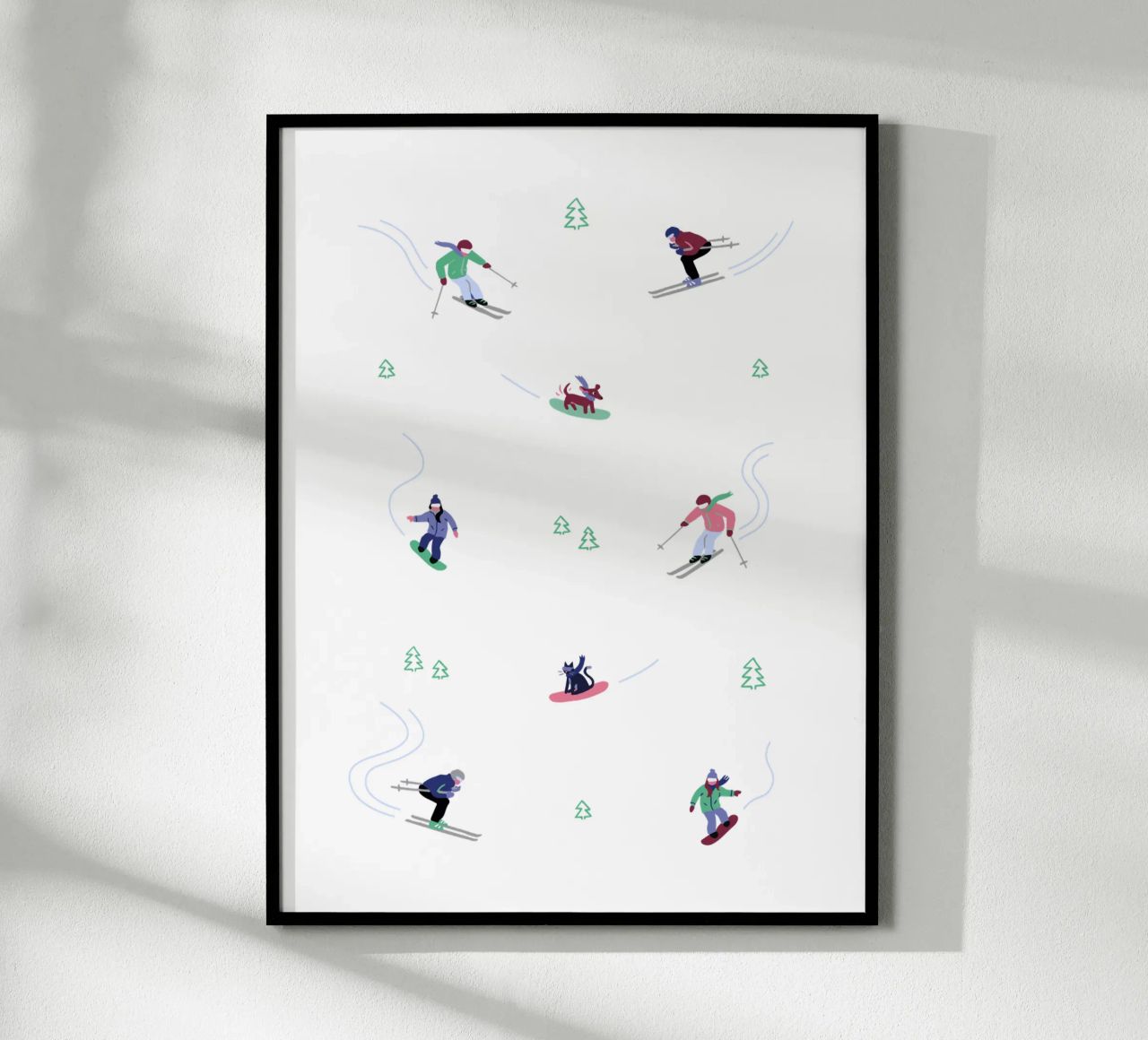 Ski Adventure Poster von Schuhmann Design