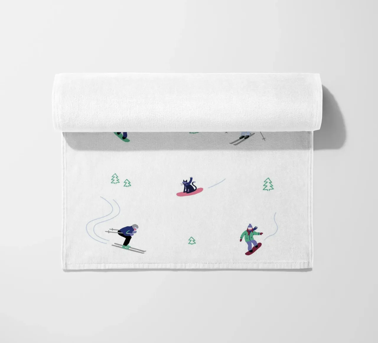 Ski Adventure beach towel by Schuhmann Design