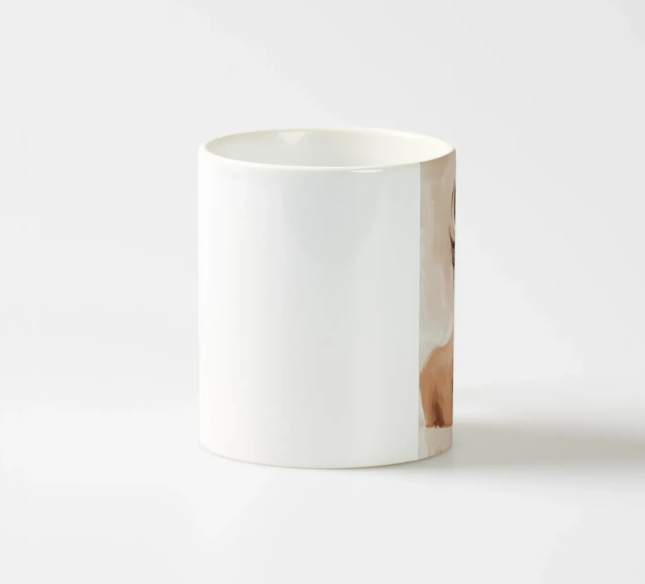 Ragazza con fiori tazza in ceramica da Olga Wildrose