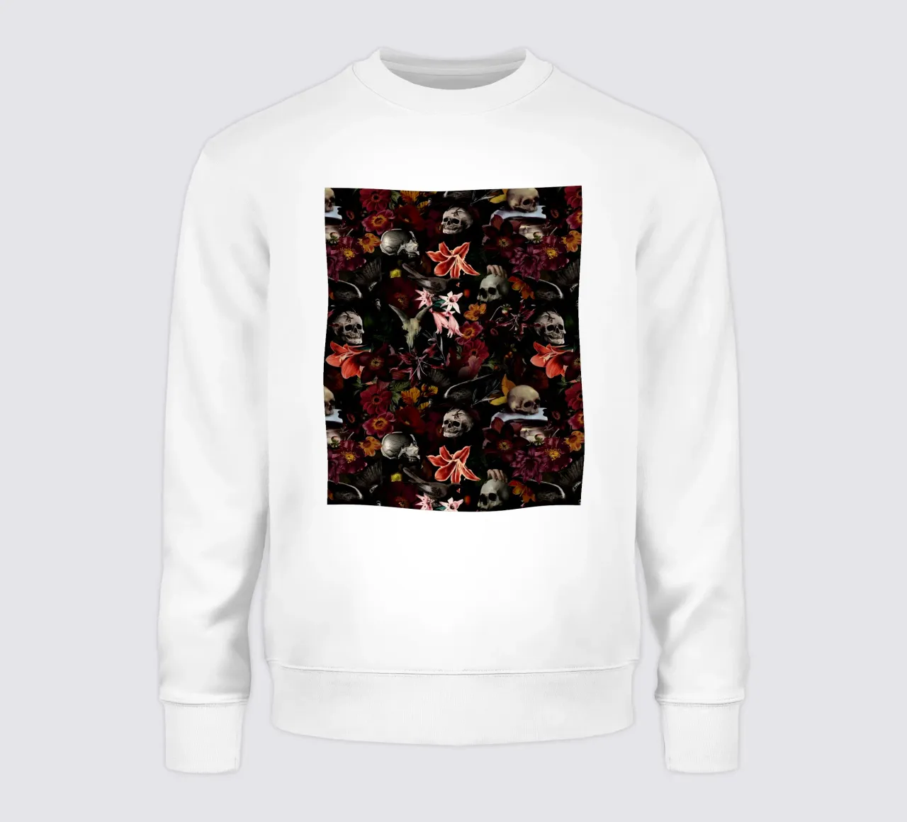 Barocco Dark Academia Mystic Midnight Garden felpa da Flower Garden - Uta Naumann
