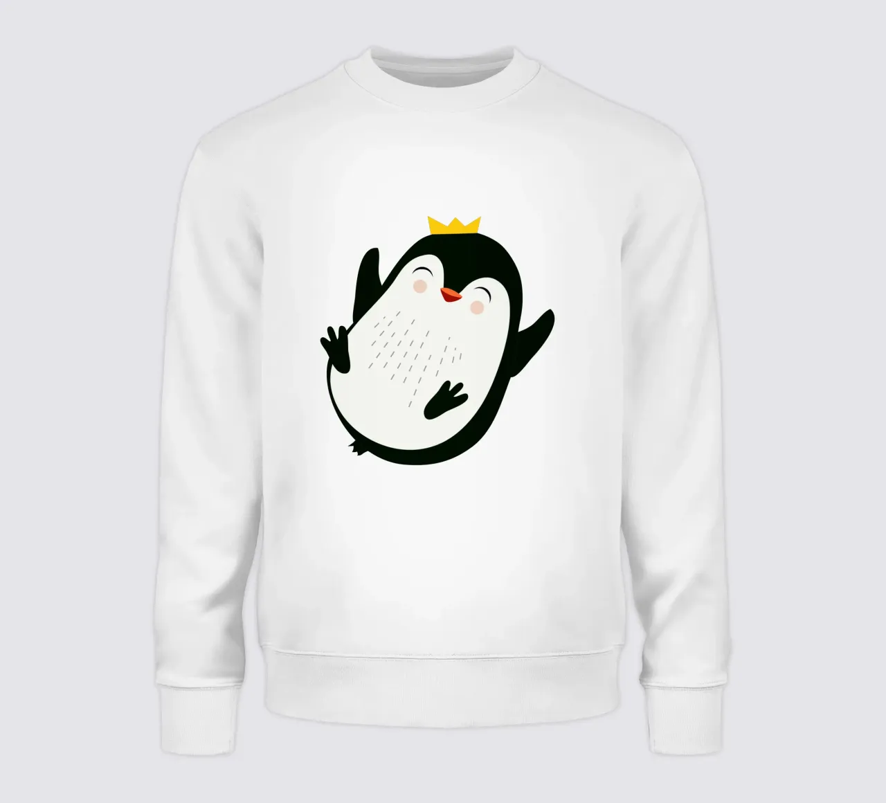 Allegro pinguino con corona d'oro felpa da namosh