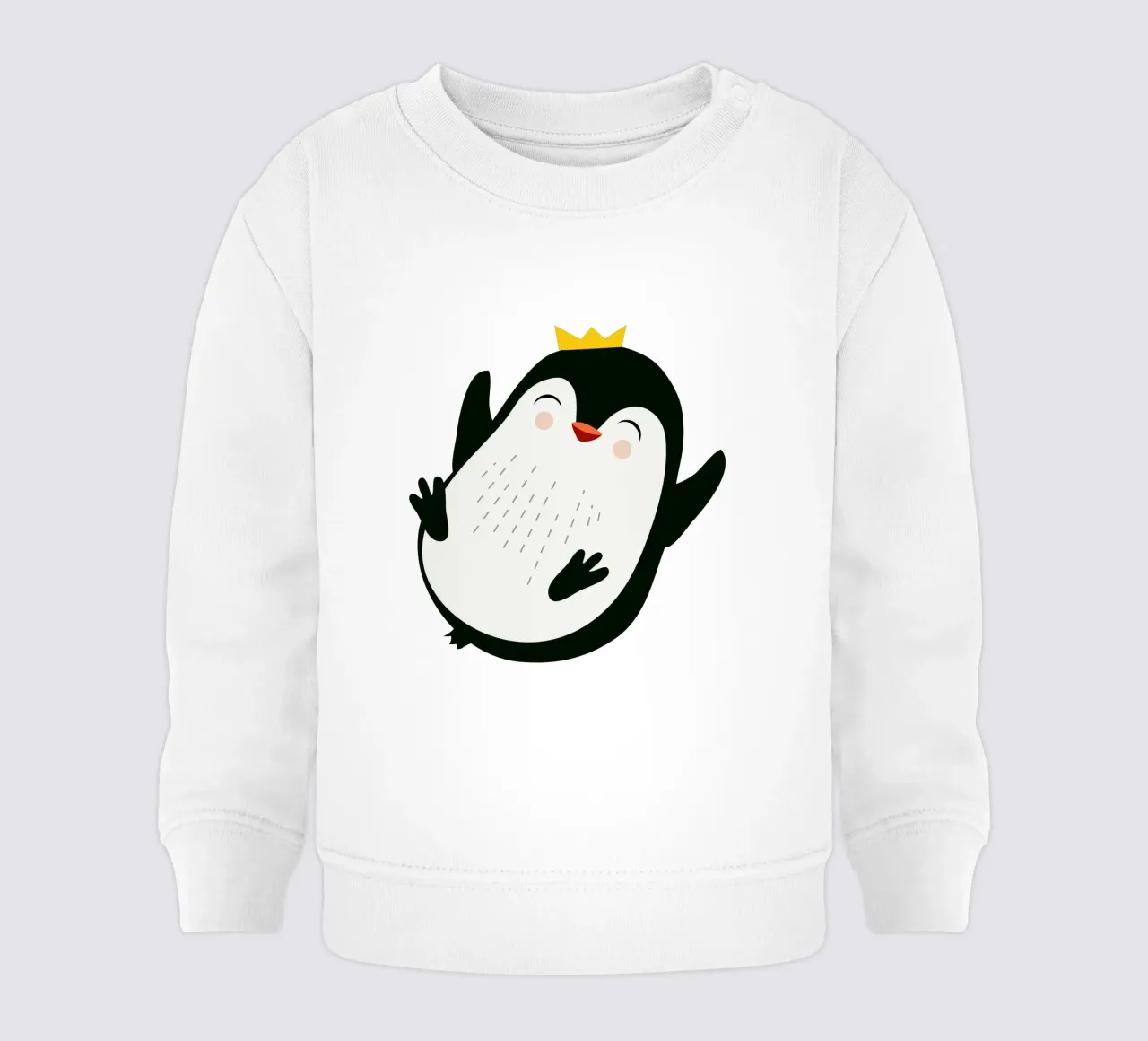 Allegro pinguino con corona d'oro felpa neonato da namosh
