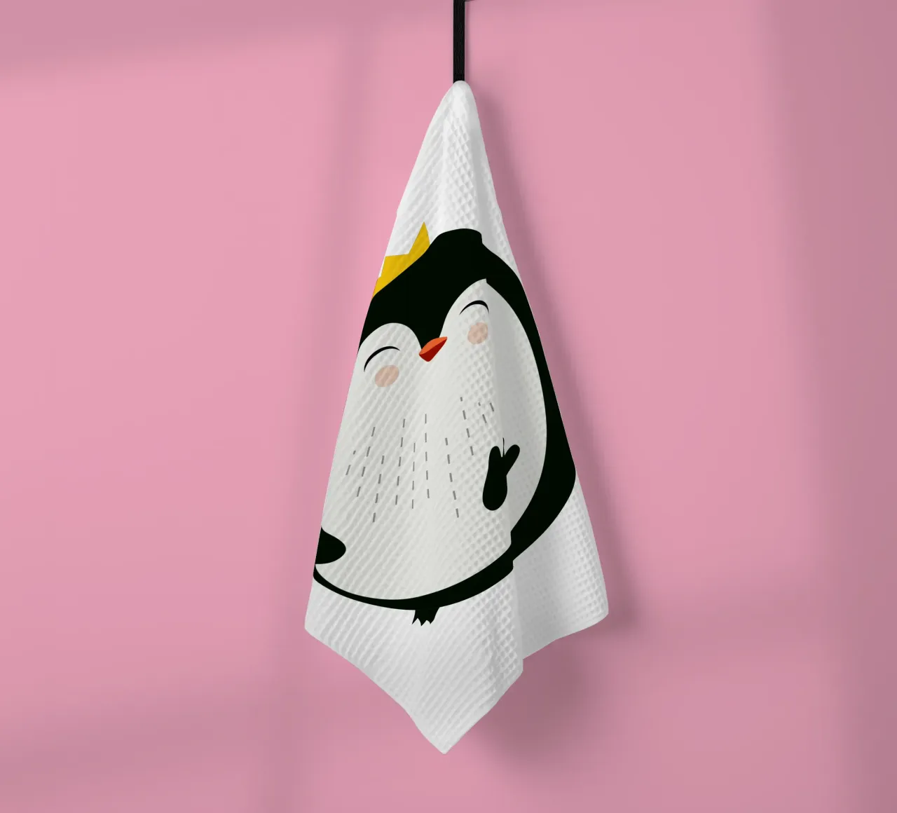 Allegro pinguino con corona d'oro canovaccio da cucina da namosh