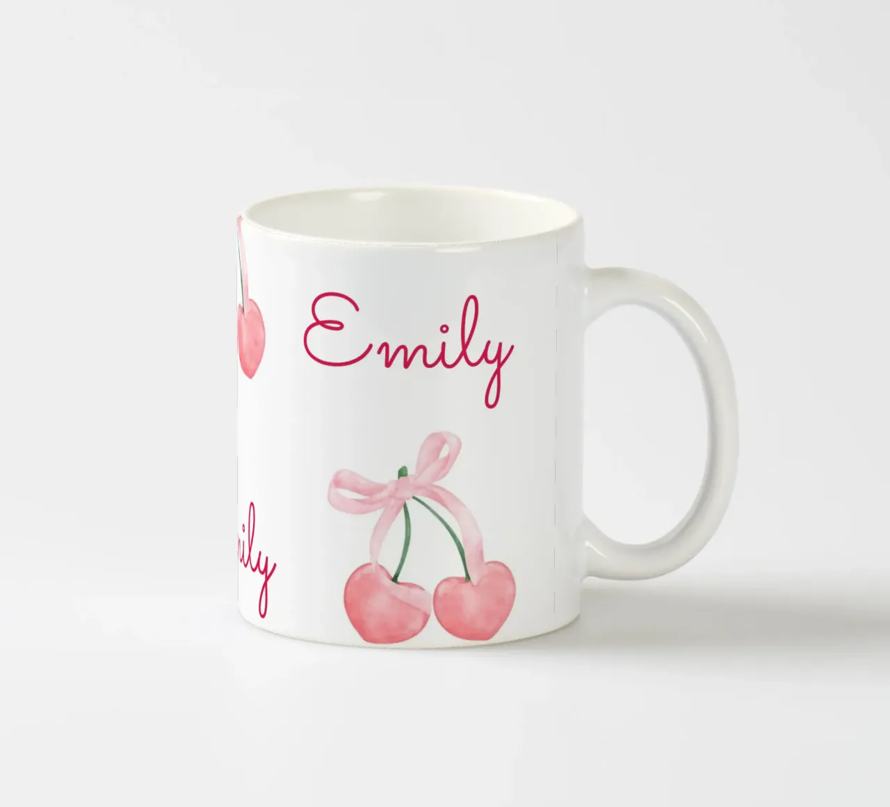 Ciliegia rosa con fiocchi tazza in ceramica da IamHomeStudio