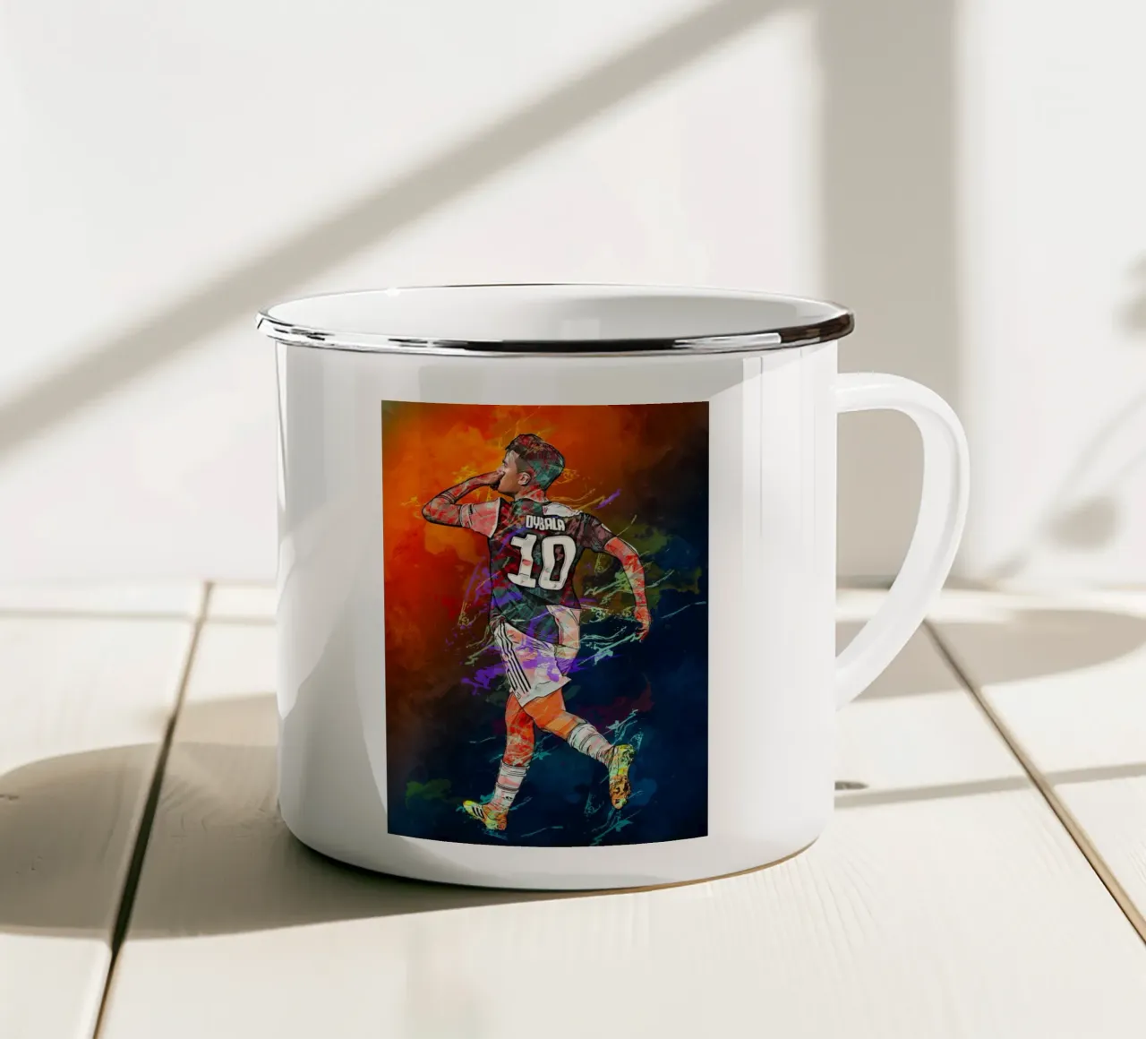 Paulo Dybala tazza in smalto da tenten