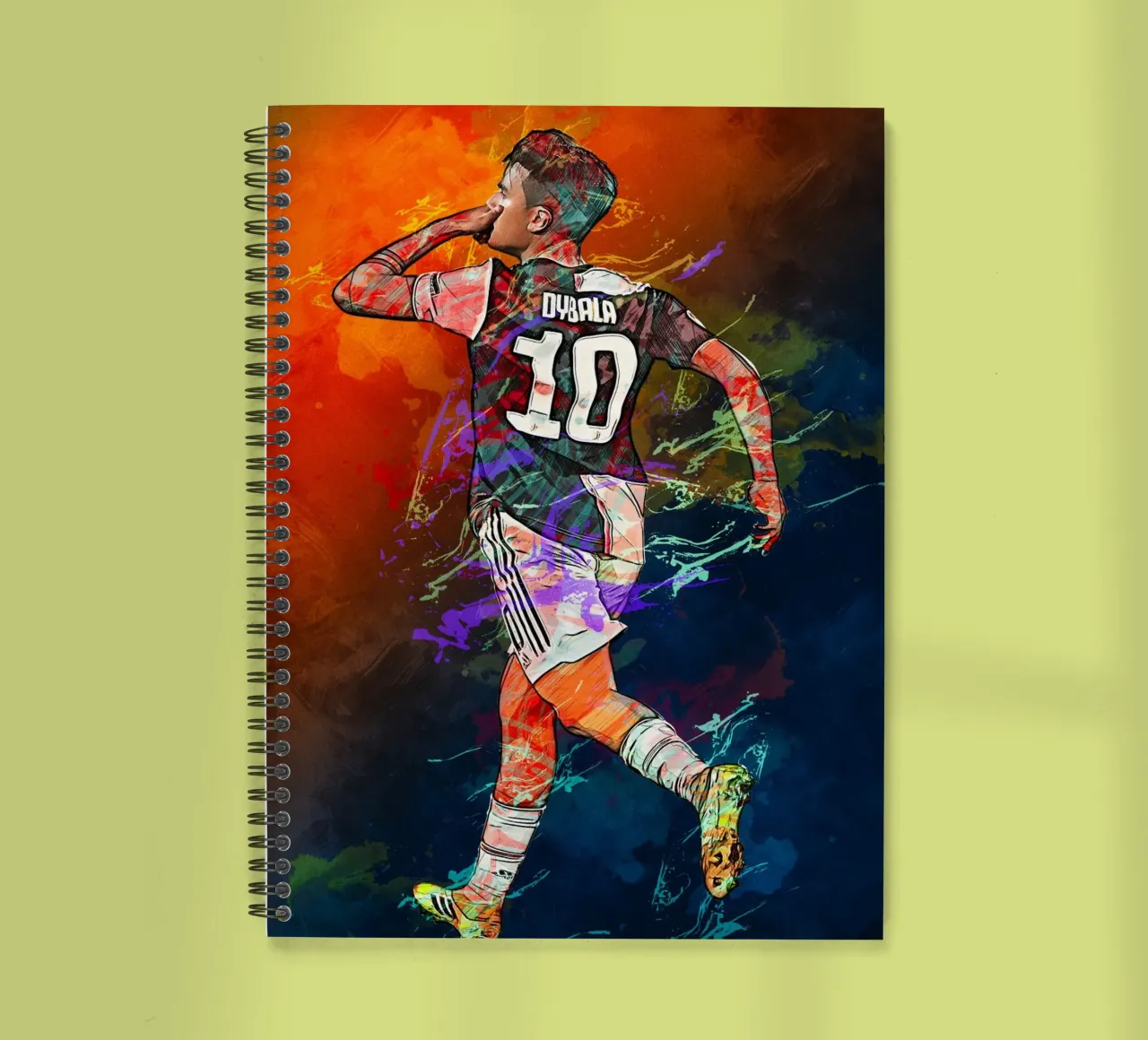 Paulo Dybala spiral notebook by tenten