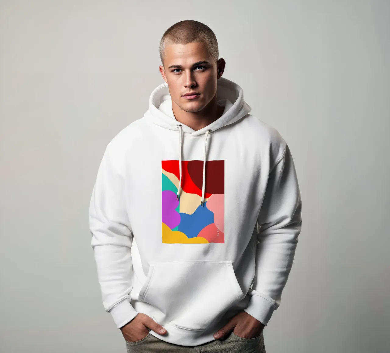 Dancing Shapes felpa con cappuccio da Mike Leymi