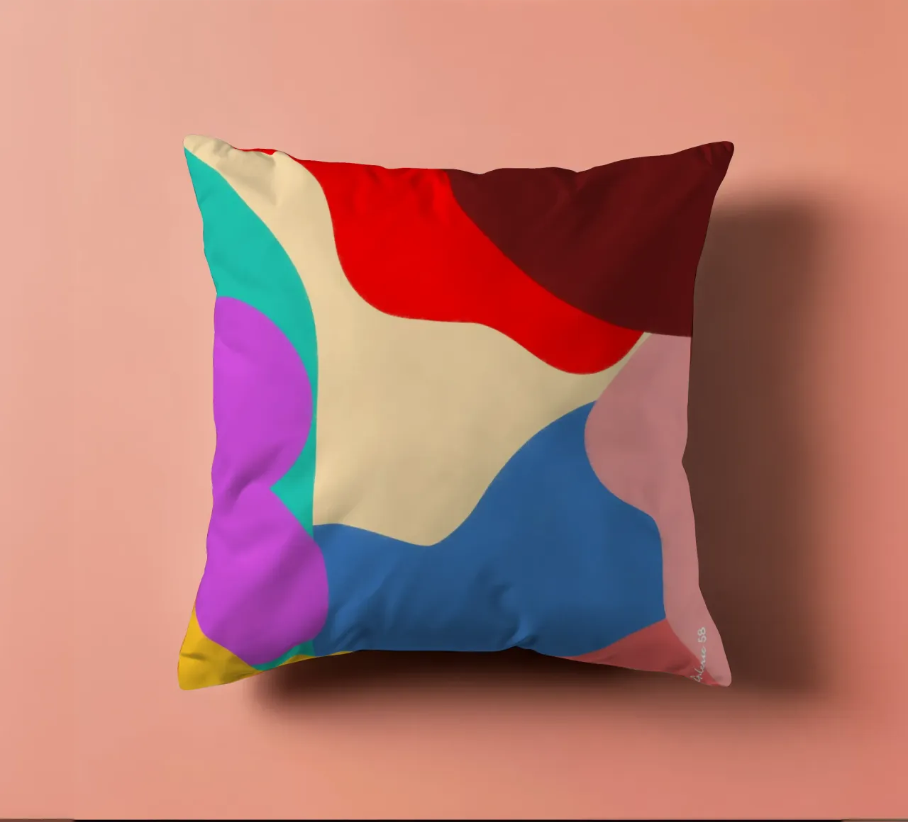 Dancing Shapes cuscino da Mike Leymi