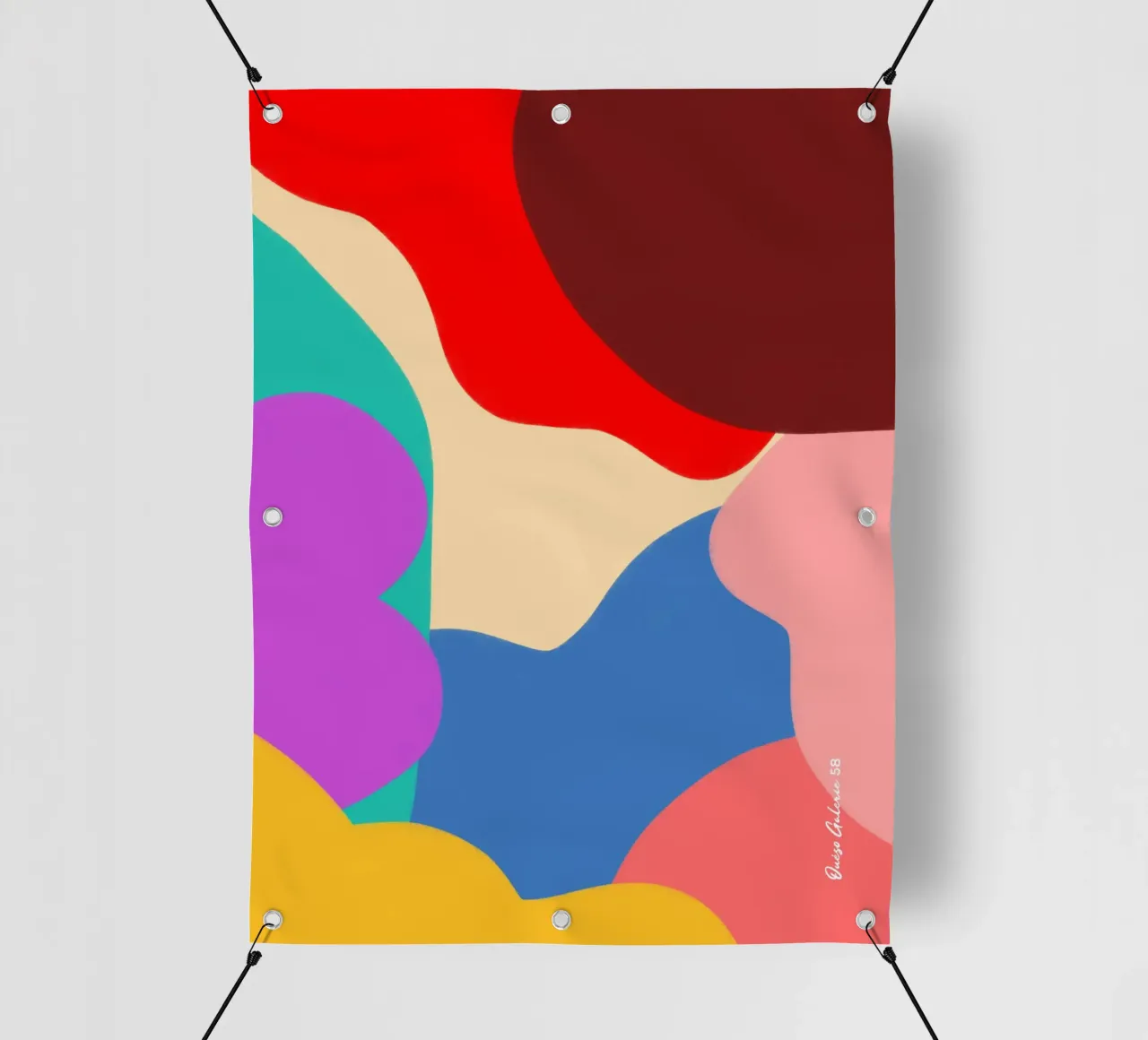 Dancing Shapes telo in pvc da Mike Leymi