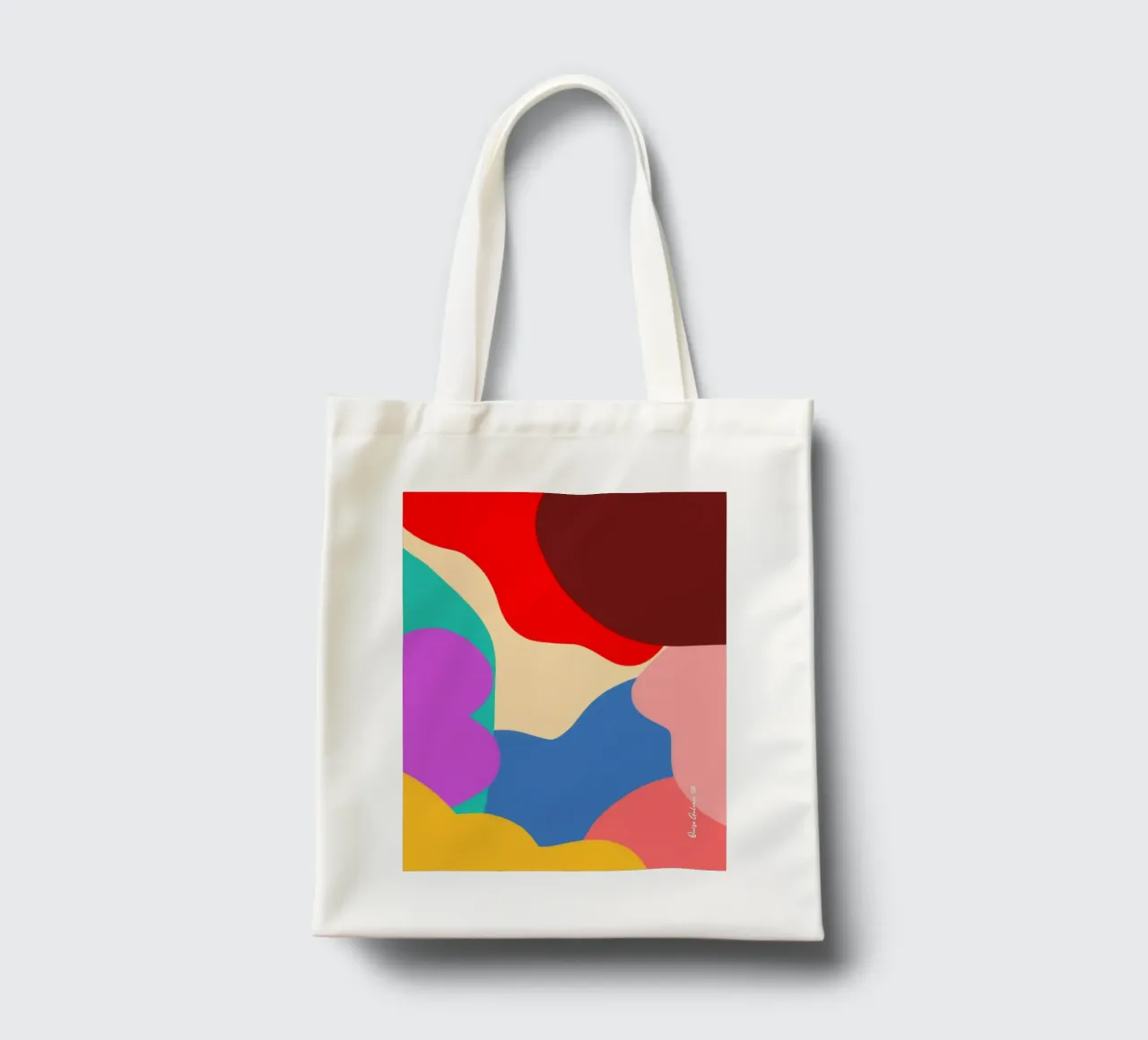 Dancing Shapes borsa in juta da Mike Leymi