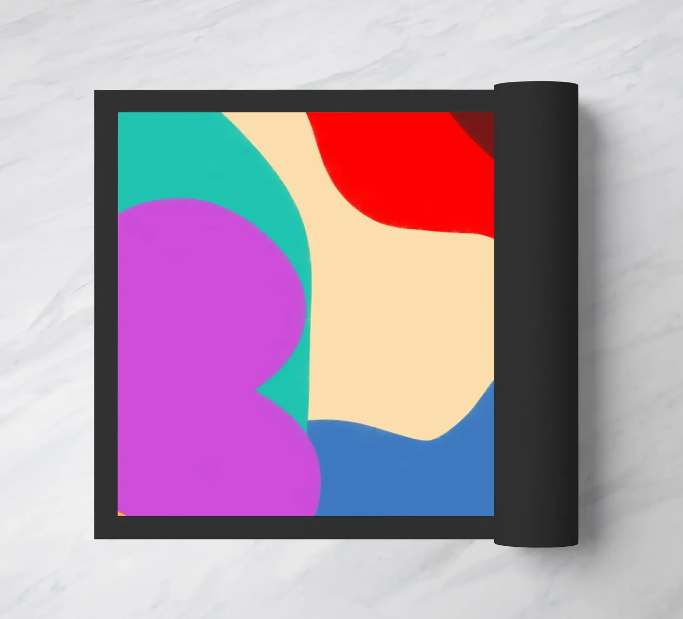 Dancing Shapes Fußmatte von Mike Leymi