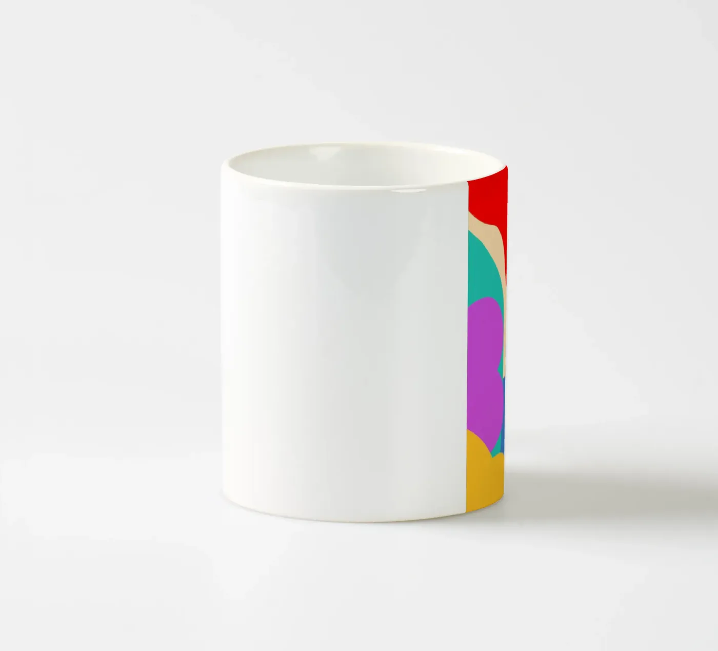 Dancing Shapes ceramic mug by Mike Leymi