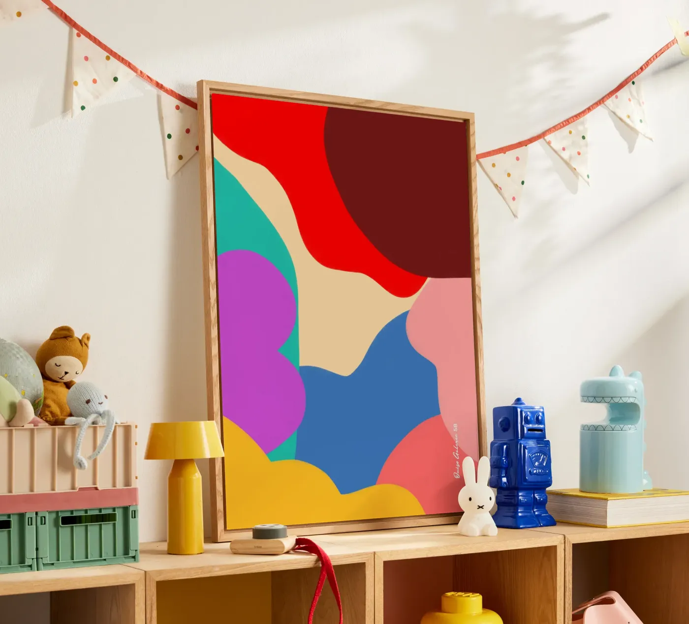 Dancing Shapes acrylic glass by Mike Leymi