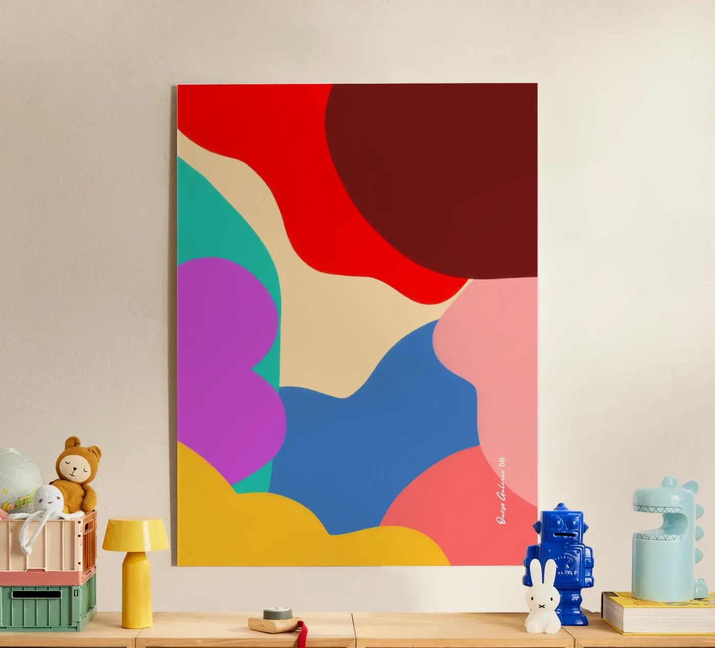 Dancing Shapes acrylic glass by Mike Leymi