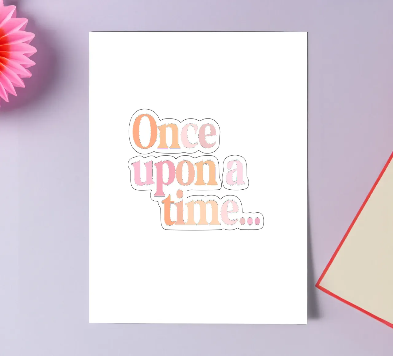 Once Upon A Time Quote foglio adesivo da Little Lola