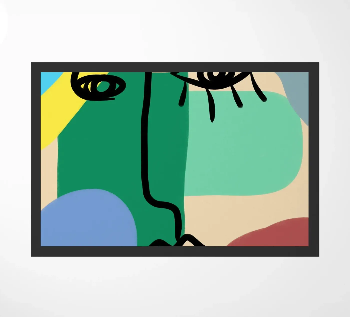 Vivid Collage doormat by Mike Leymi