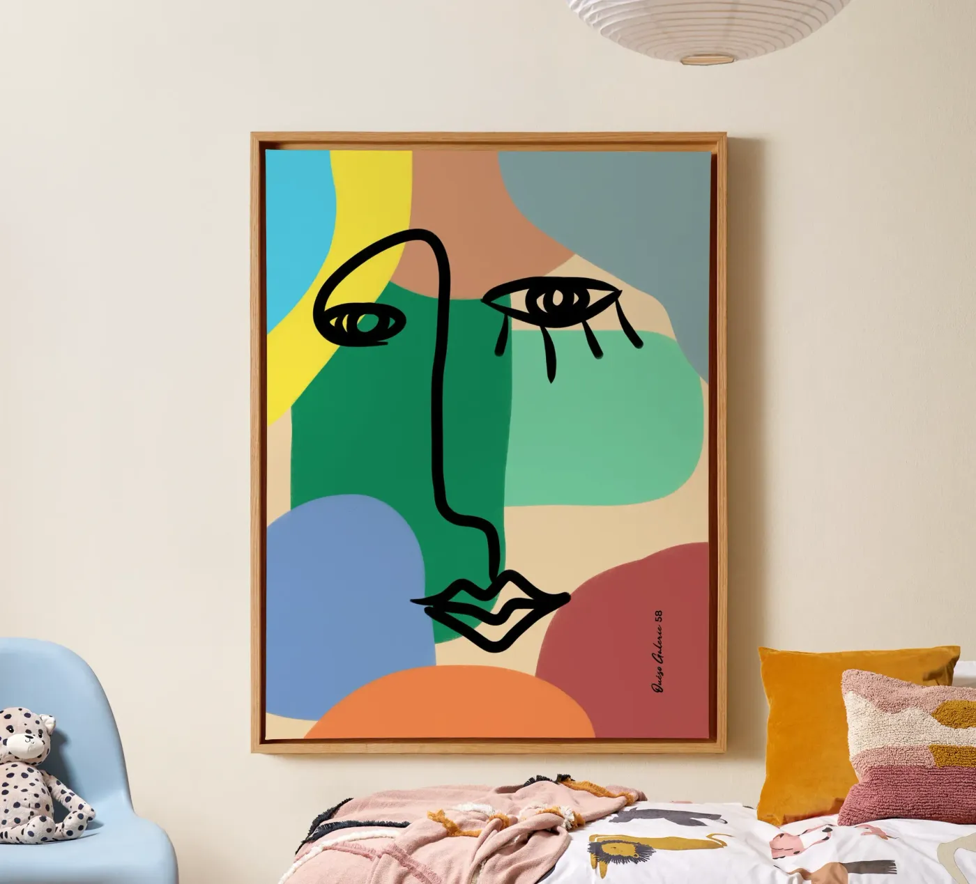 Vivid Collage tela da Mike Leymi