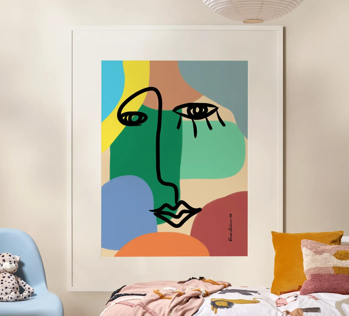 Vivid Collage poster van Mike Leymi