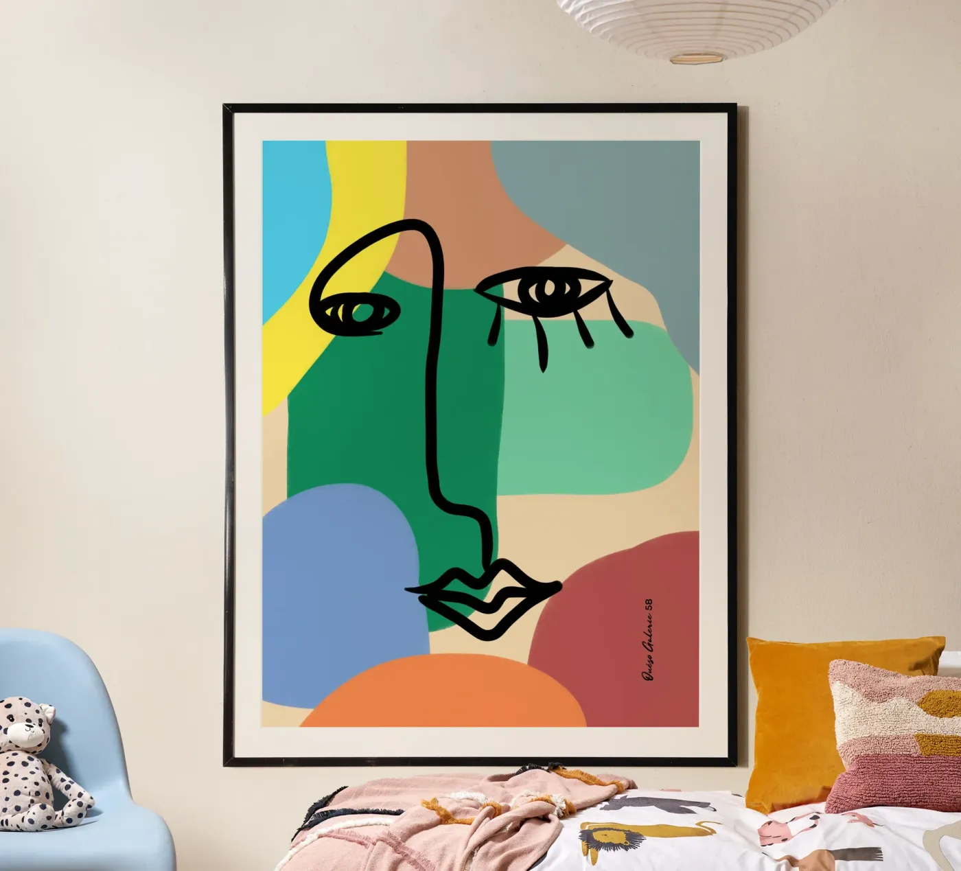 Vivid Collage poster van Mike Leymi