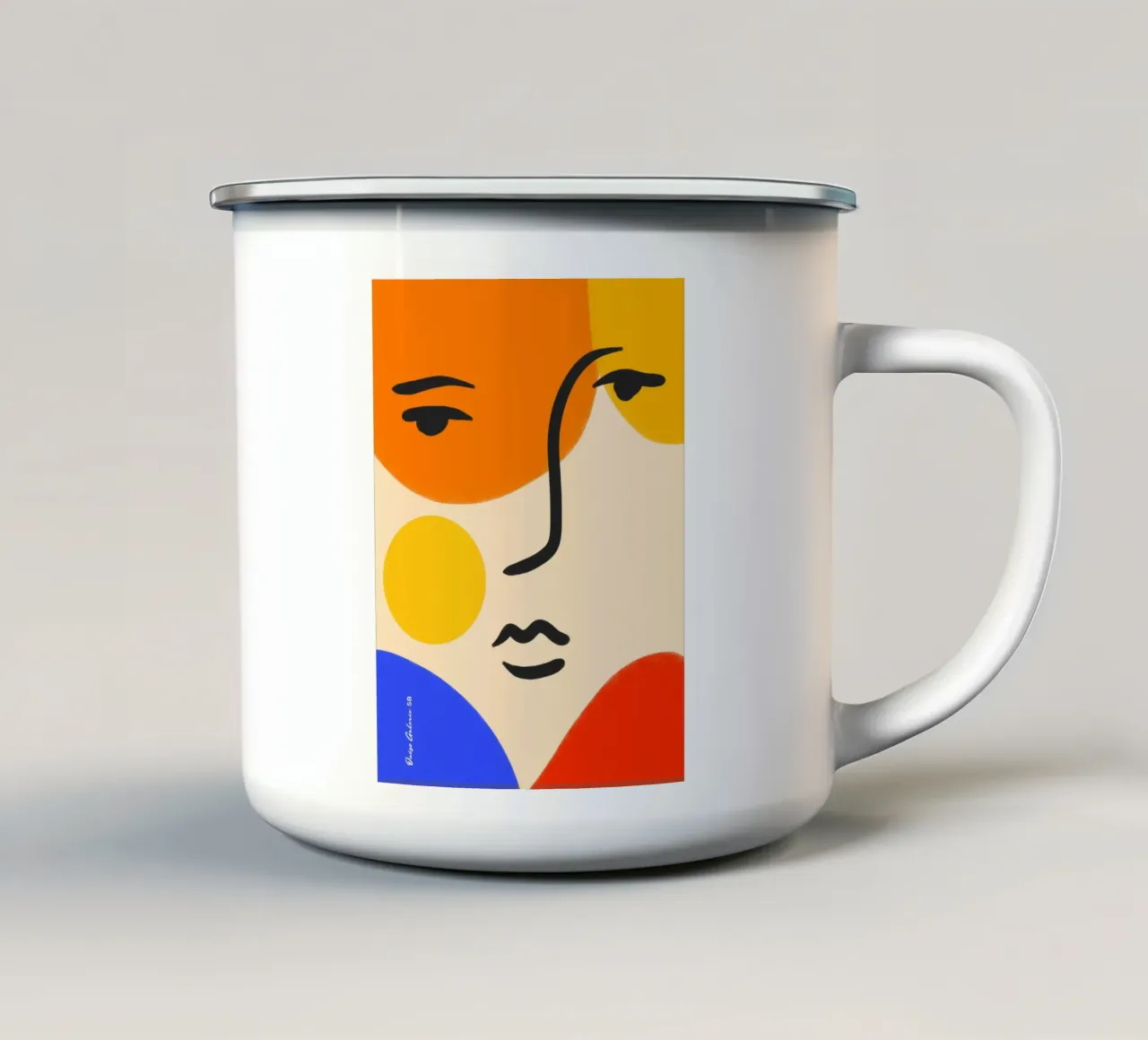 Bold Blooms tazza in smalto da Mike Leymi