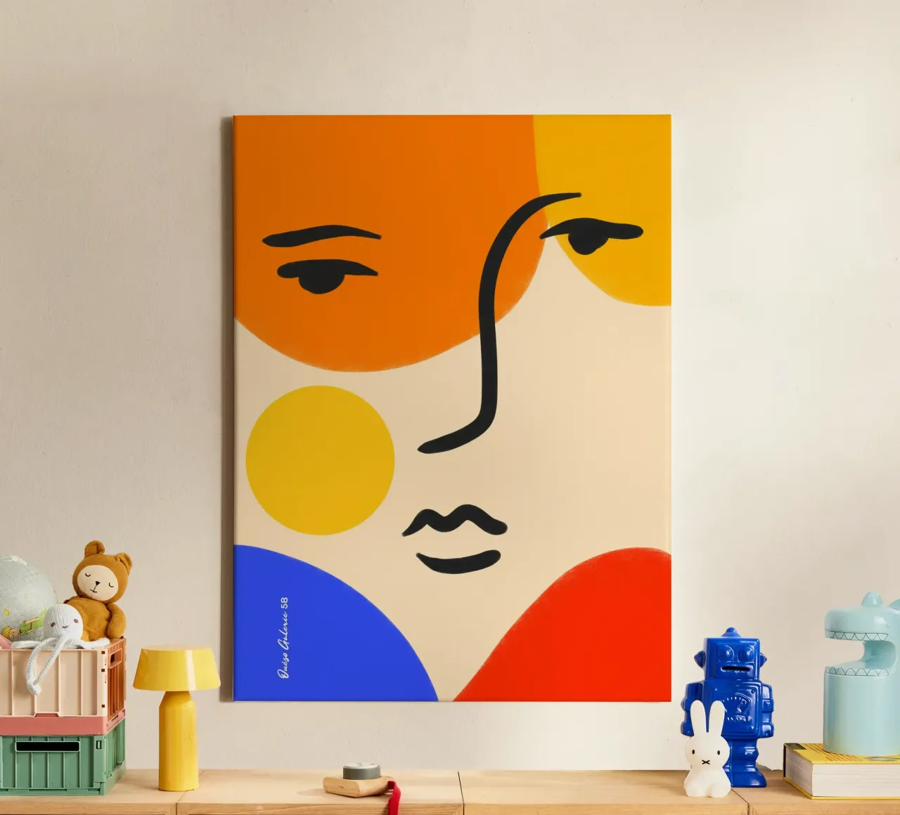 Bold Blooms canvas by Mike Leymi