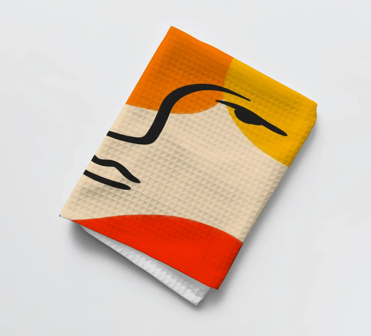 Bold Blooms tea towel by Mike Leymi