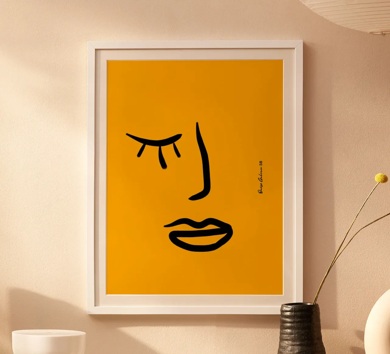 Color Jazz poster con telaio in alluminio da Mike Leymi
