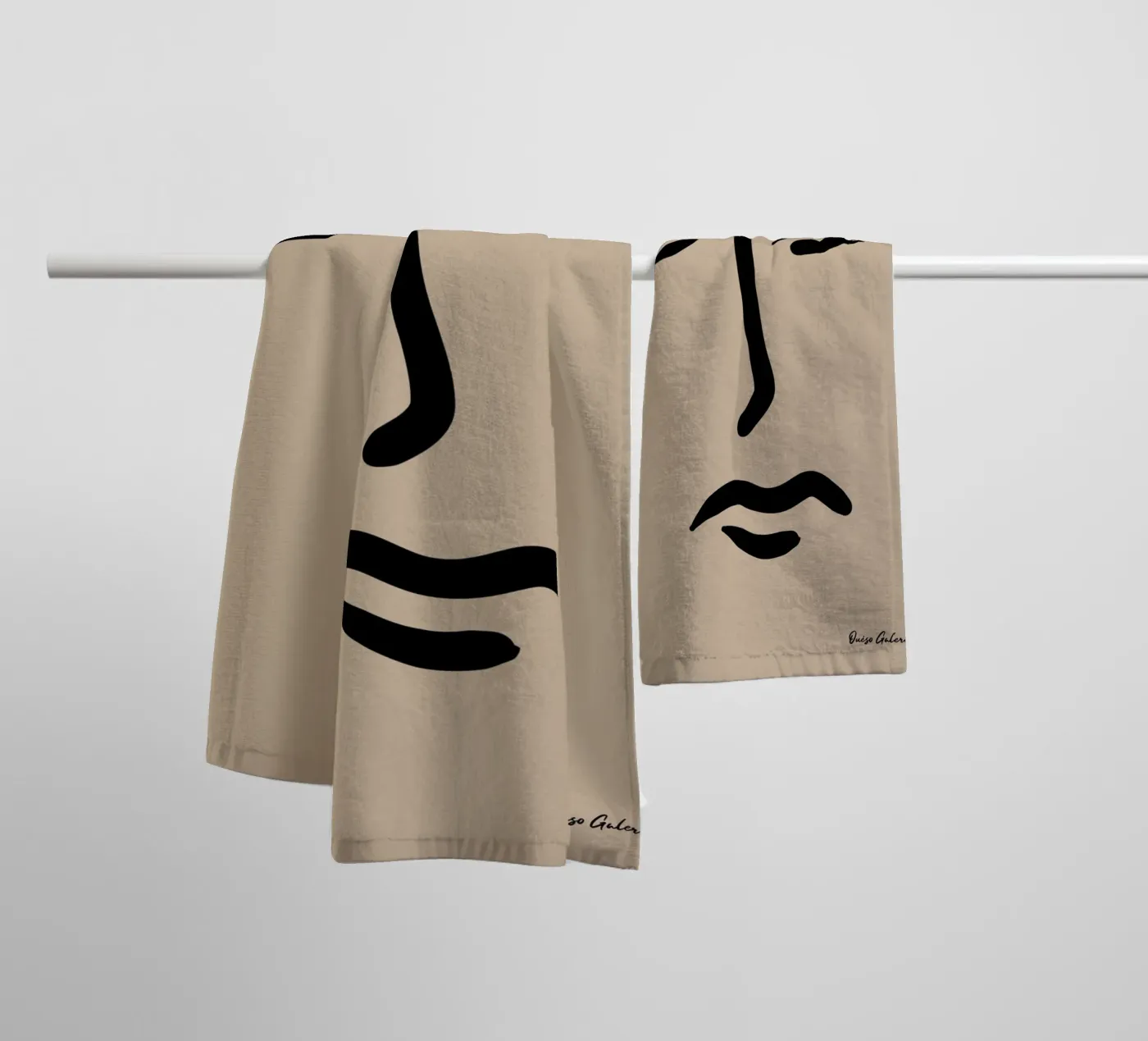 Abstract Harmony towel by Mike Leymi