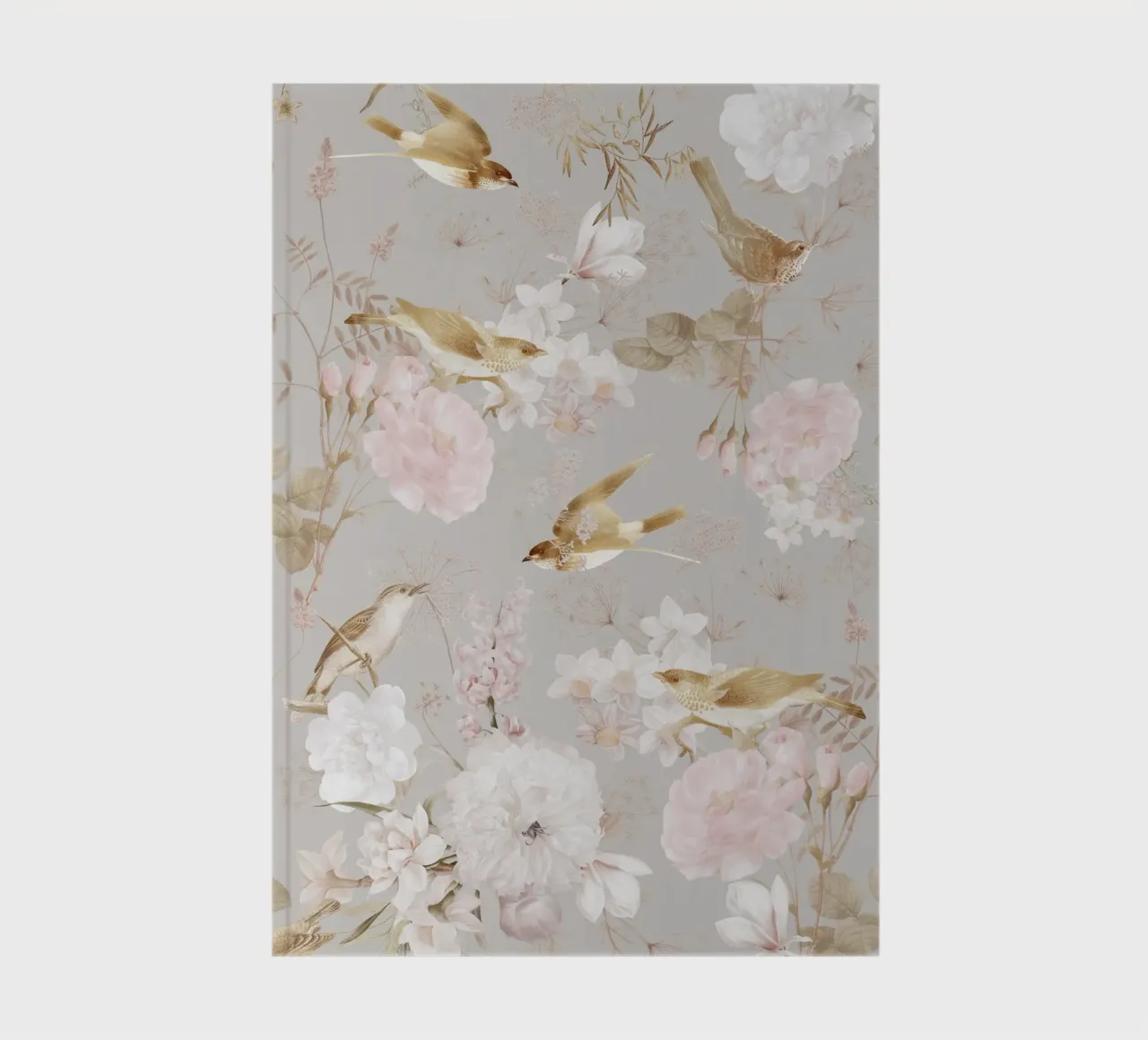 Luxueux jardin vintage de fleurs de printemps et d'oiseaux carnet de notes de Flower Garden - Uta Naumann