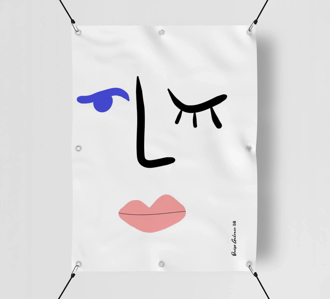 Dynamic Cutouts telo in pvc da Mike Leymi