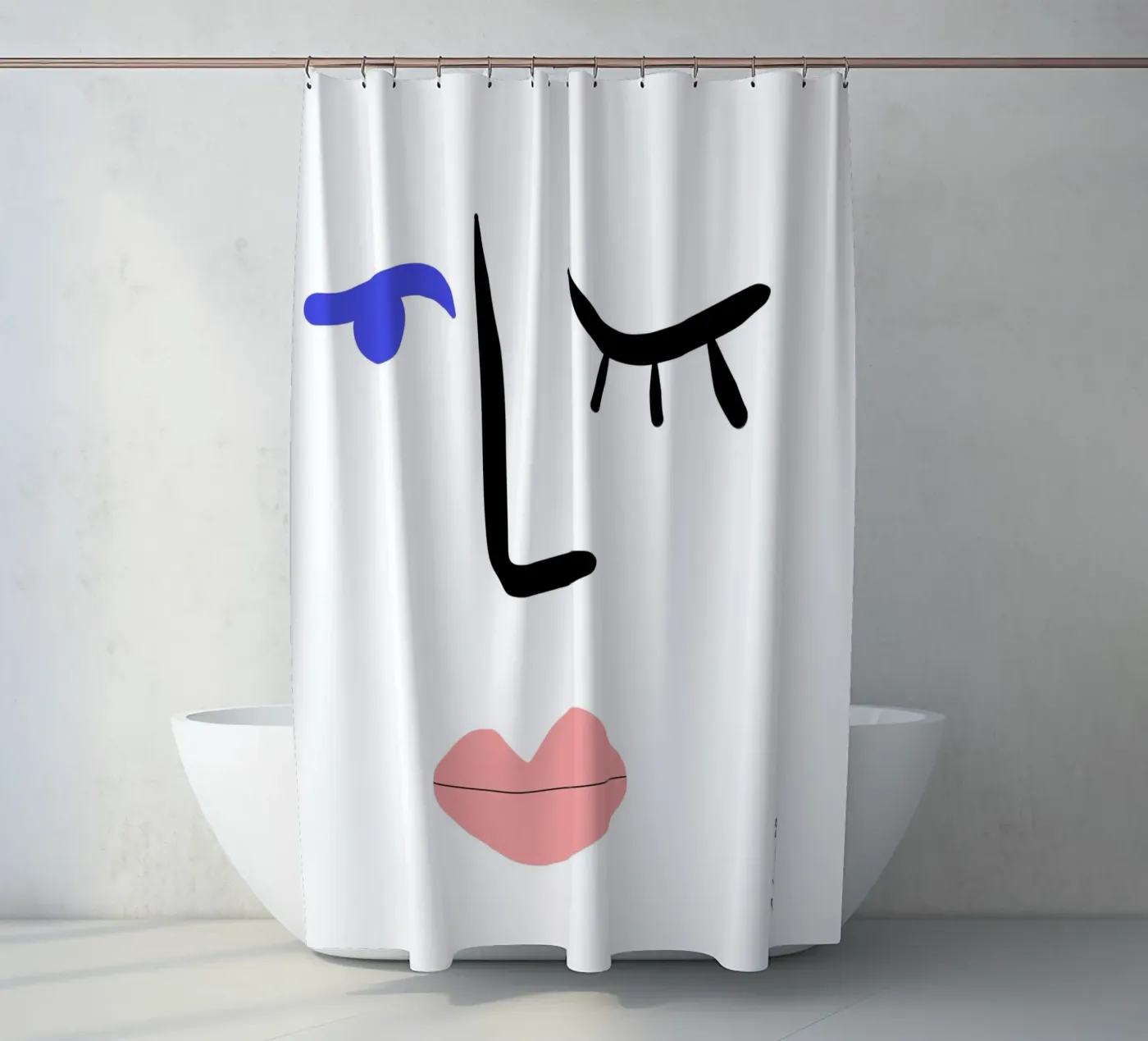 Dynamic Cutouts Duschvorhang von Mike Leymi