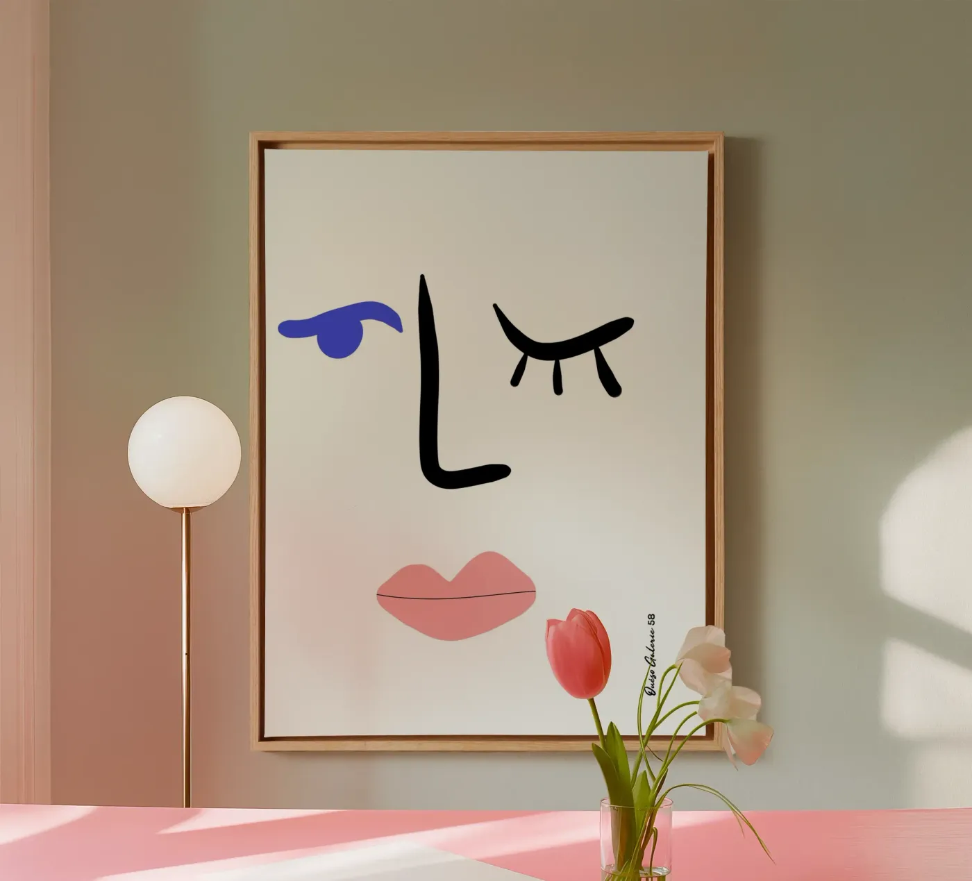 Dynamic Cutouts canvas van Mike Leymi