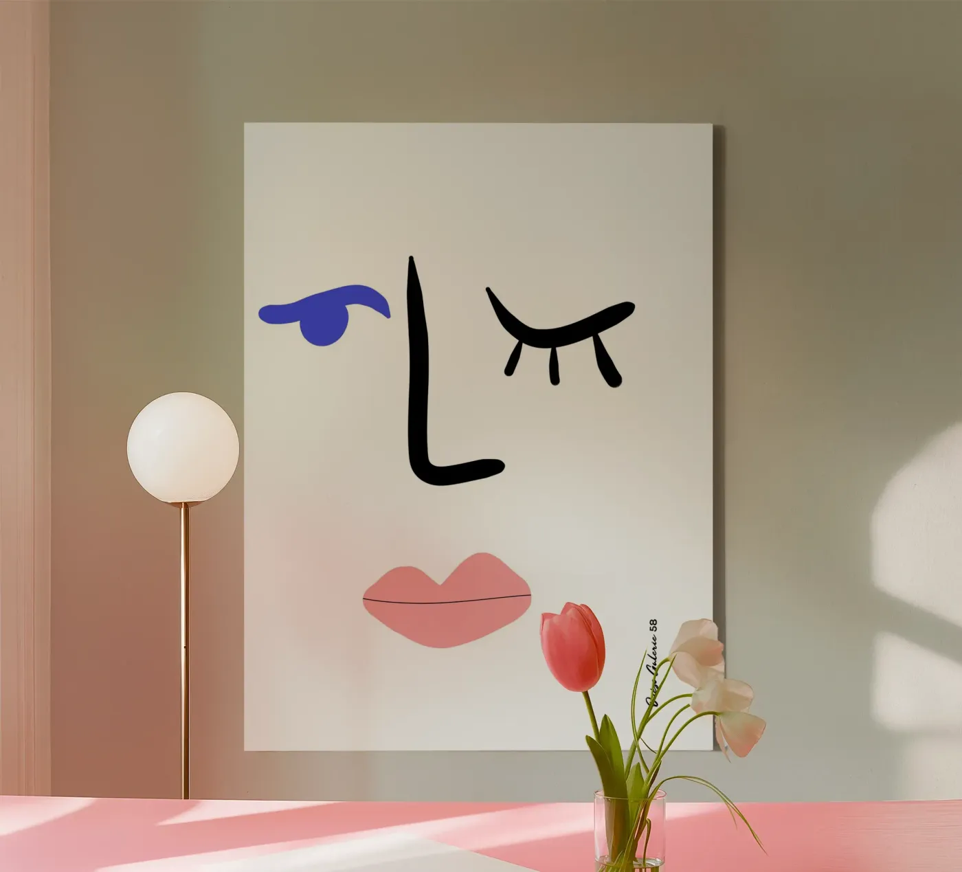 Dynamic Cutouts canvas van Mike Leymi