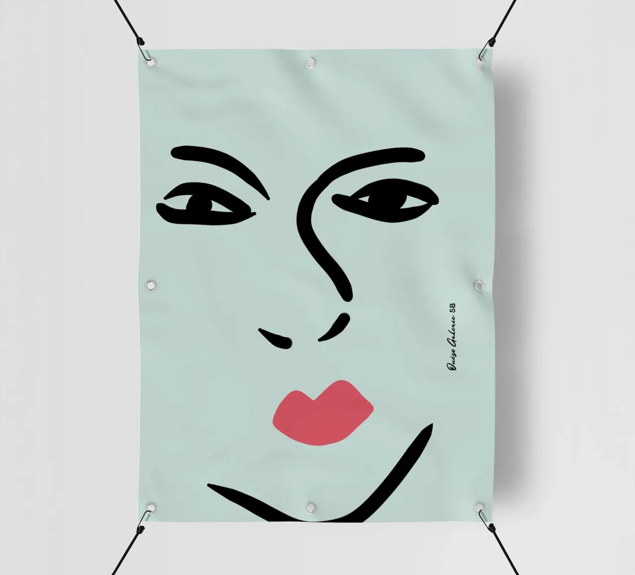 Flowing Lines telo in pvc da Mike Leymi