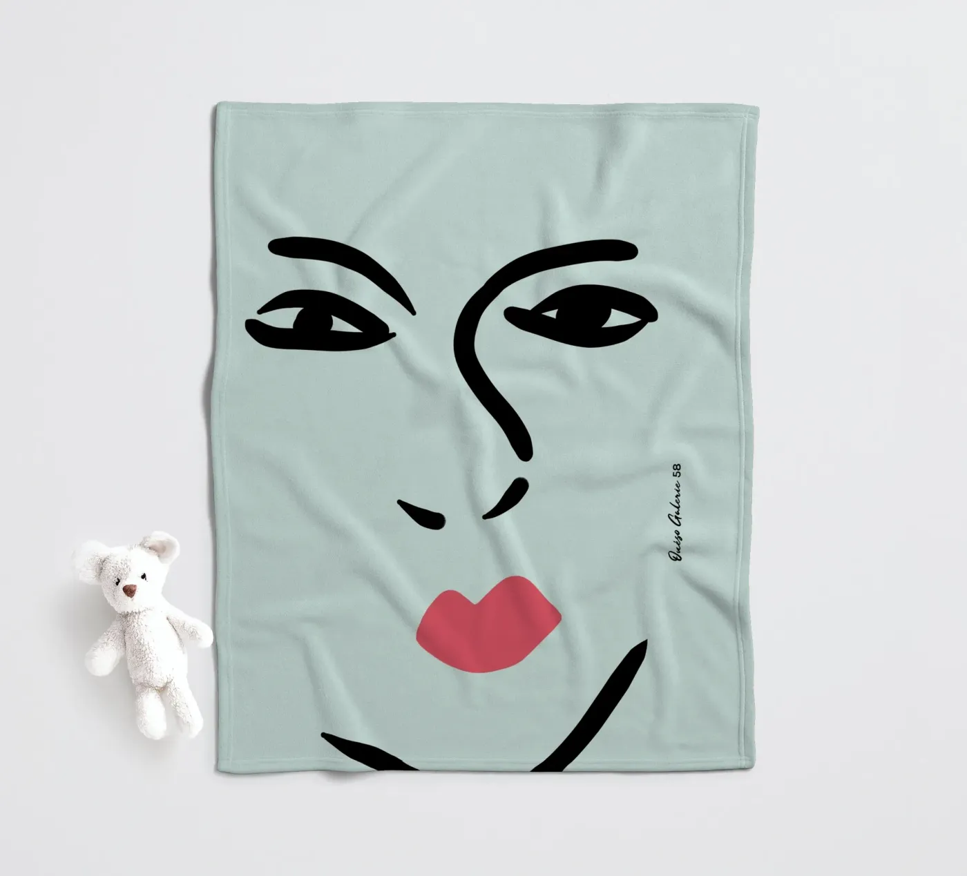 Flowing Lines Fleecedecke von Mike Leymi