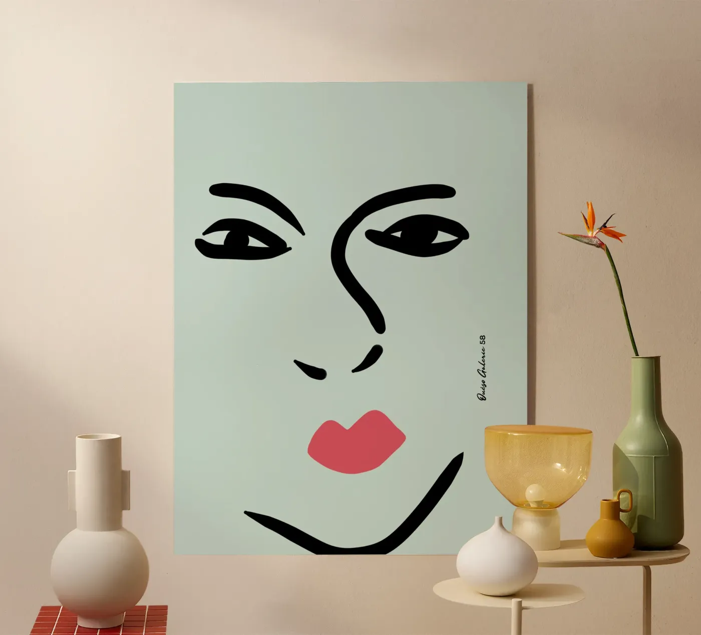 Flowing Lines plexiglas de Mike Leymi