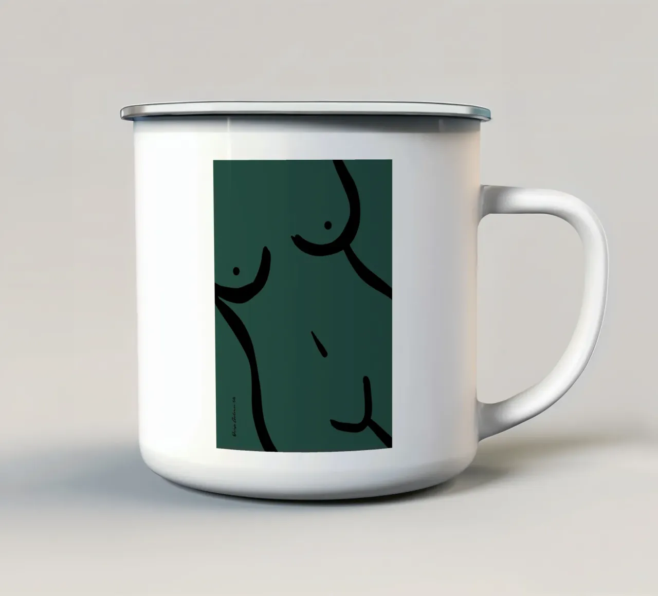 Modern Bloom tazza in smalto da Mike Leymi