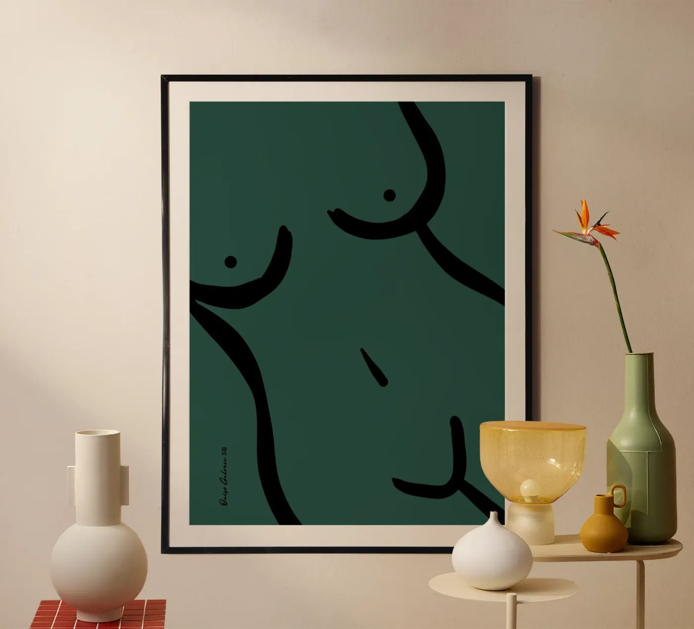 Modern Bloom poster by Mike Leymi